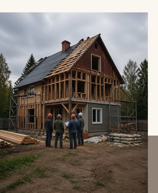 Реконструкция дачного дома в Нижнекамске под ключ с проектом