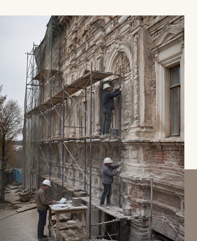 Реставрация объектов культурного наследия под ключ в Нижнекамске